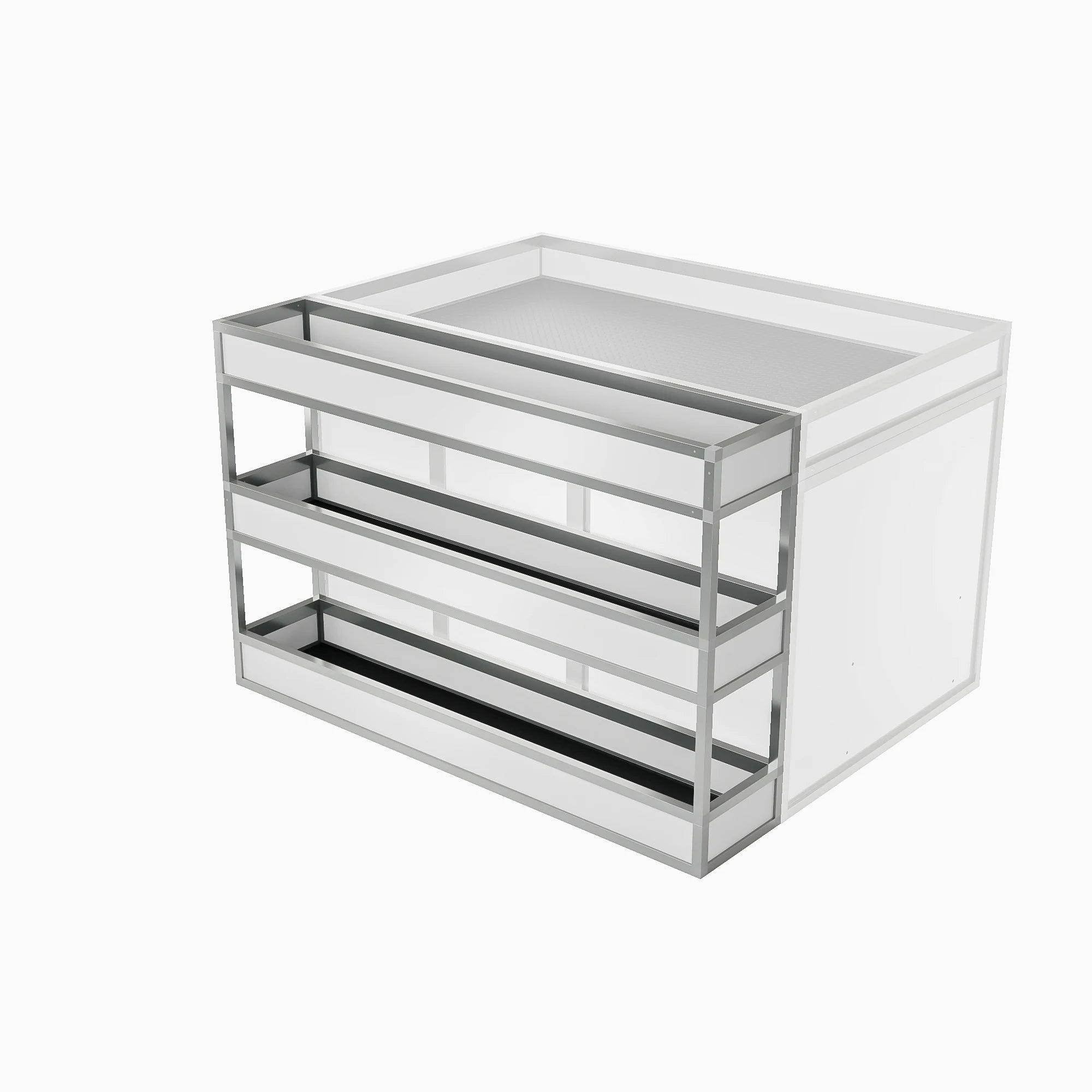 Etagère arrière XL 3 niveaux pour pharmacie de voiture Braveur vétérinaire Daktary